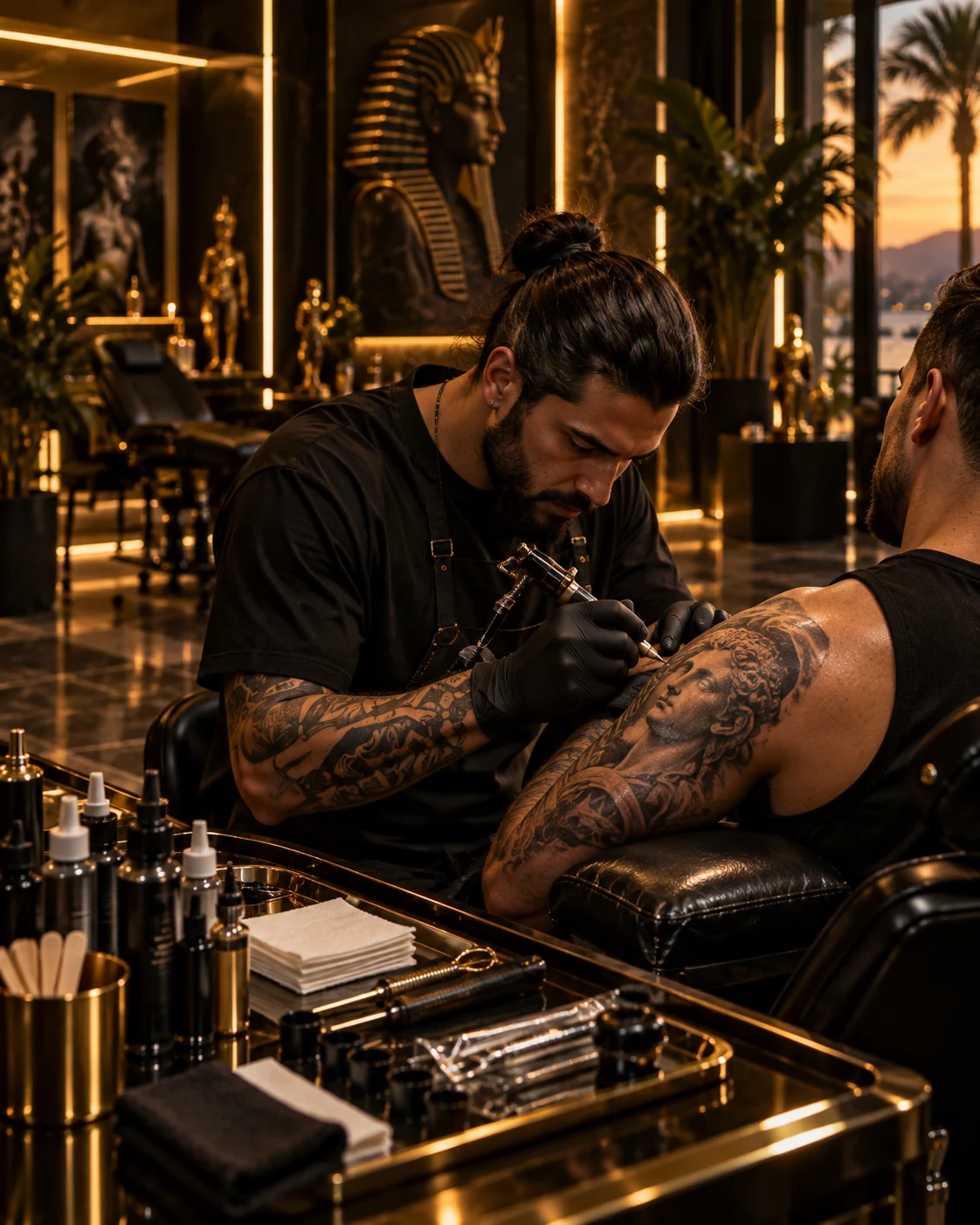 Tattoo Black Hurghada – Tattoo-Motiv und Studio-Visualisierung